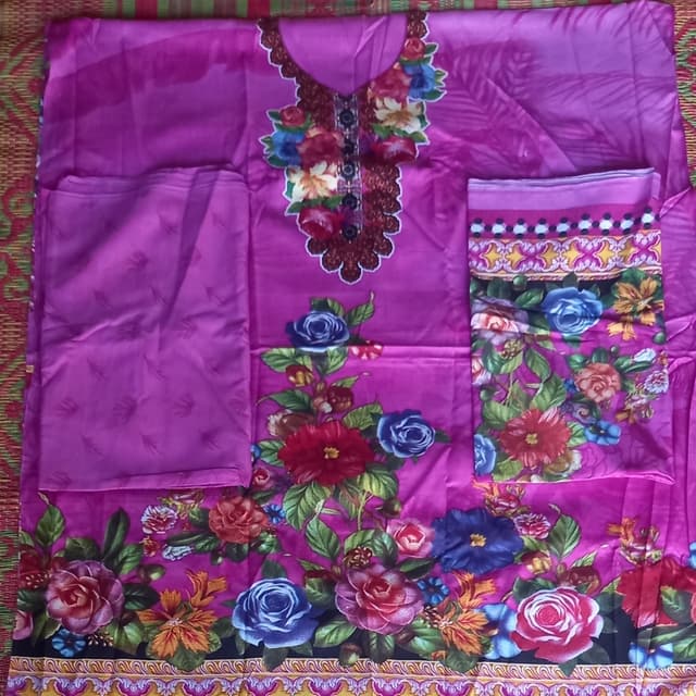 Marina print gala collection with same dupatta & print trouser