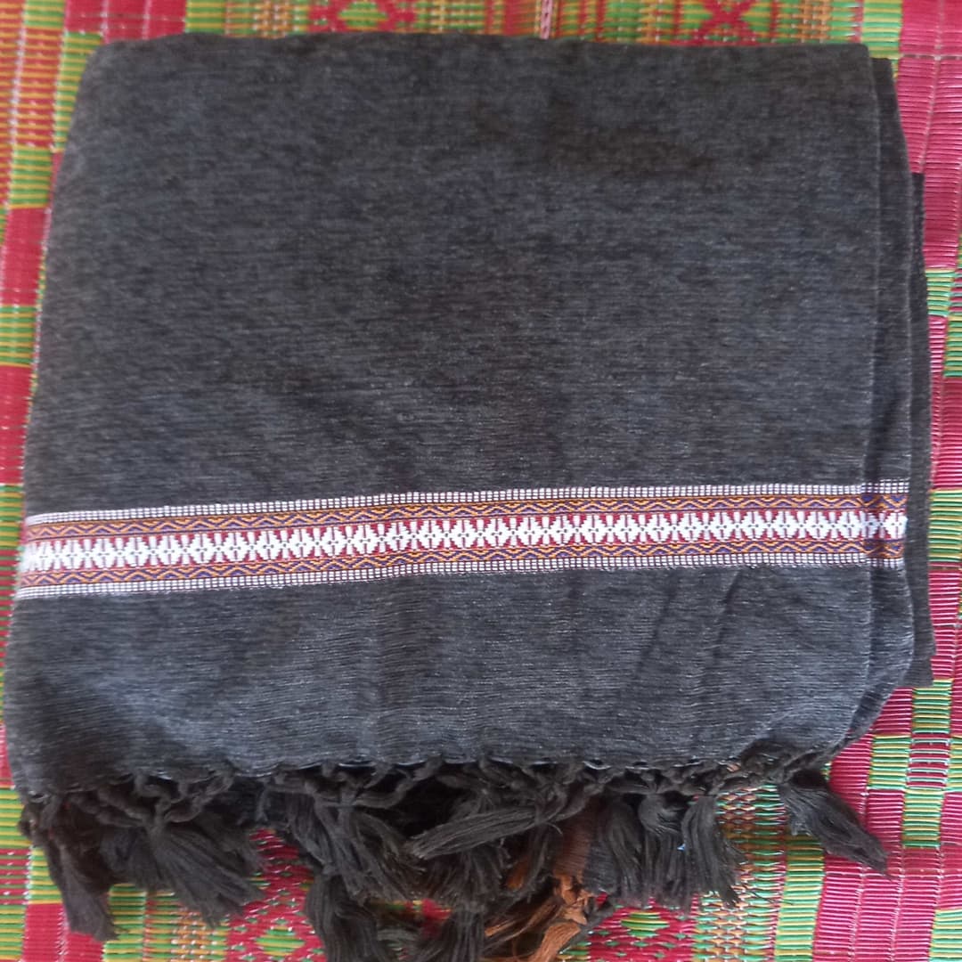 Men's velvet shawl