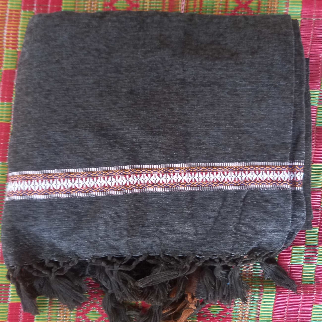 Men's velvet shawl